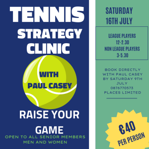 Tennis Clinic with paul casey