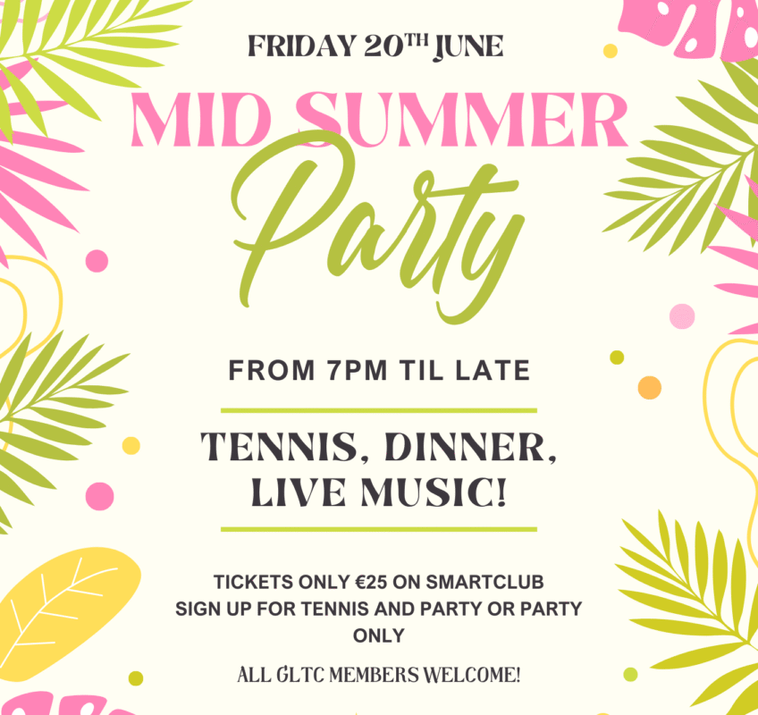 Mid Summer Party now open for booking!