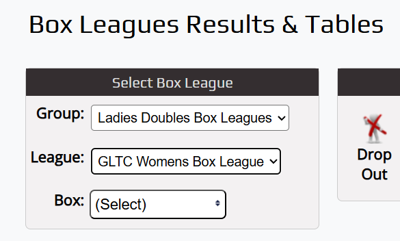 Box League Results